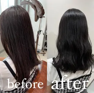 セミロング カラー 過去一の柔髪ヘア 🌿einshairのヘアスタイル
