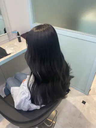 セミロング カラー 【美髪矯正/絹髪】 🎀hinano🎀のヘアスタイル