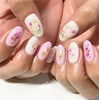 ネイル 渋谷/チップ長さ出し 👑アプレgel-xのネイルデザイン