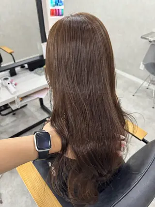 ロング カラー 赤み無し柔らかカラー 【梅田】madokaのヘアスタイル
