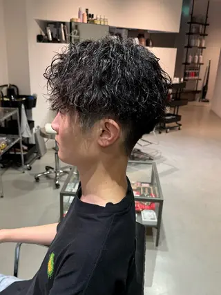 ショート パーマ メンズ Mizuki Yajimaのヘアスタイル