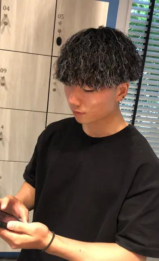 カラー パーマ メンズ 國分 正樹のヘアスタイル