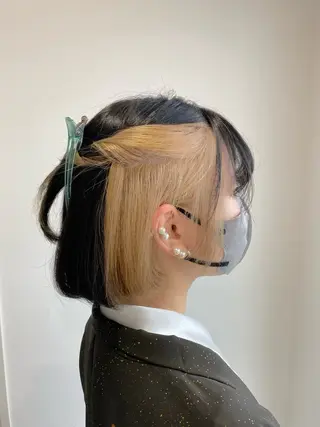 カラー マルヤマ ナナのヘアスタイル