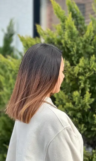 セミロング 石黒 可歩のヘアスタイル