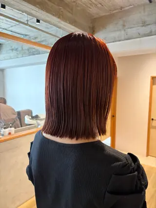 ミディアム カラー aina ⠀ ⠀ ⠀のヘアスタイル