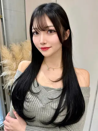 ロング 🫧ハッシュレイヤー ×髪質改善🫧清野のヘアスタイル