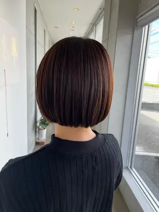 ショート おせ ちさとのヘアスタイル