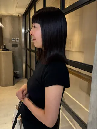 ミディアム shiro.kobe 森彩華のヘアスタイル
