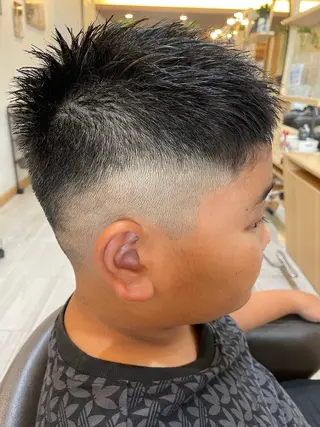 メンズ キッズ 知念 美来のヘアスタイル