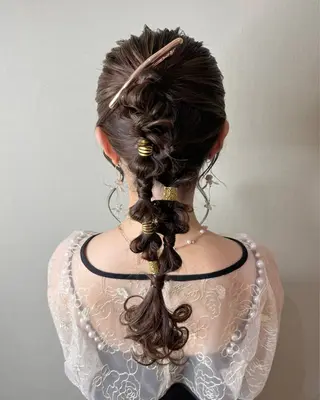 ロング かめやま ゆりのヘアスタイル