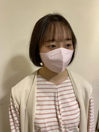 ショート LUVISM新潟🎀 透明感カラー/ミユのヘアスタイル