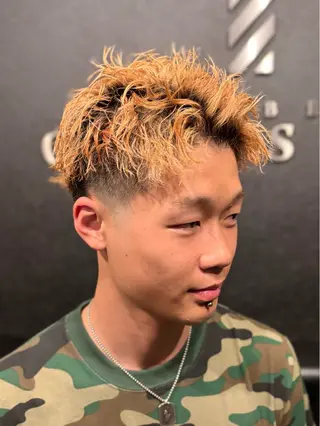 ショート パーマ メンズ メンズ特化 星野裕人のヘアスタイル