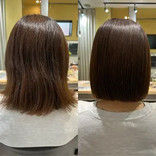 ショート パーマ hubhair レイヤー/透明感のヘアスタイル