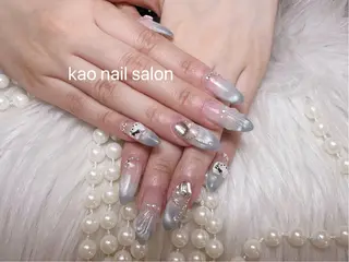 ネイル kao nail マグネット/長さだしのネイルデザイン
