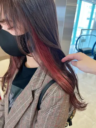 ロング カラー 暖色/ブリーチカラー 🎀 M i k uのヘアスタイル