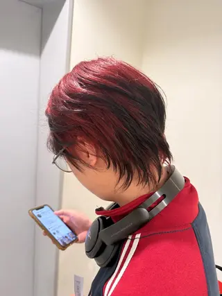 ショート カラー ハイトーンレイヤー 顔まわりSOTAのヘアスタイル