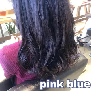 セミロング カラー なつき/艶ピンク/ girly hairのヘアスタイル