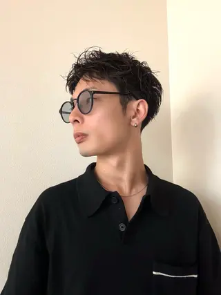 ショート メンズ 直毛救済パーマ/神奈 川/生田/木村のヘアスタイル