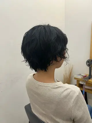 ショート パーマ Ore／Himeka 🌷レディースのヘアスタイル