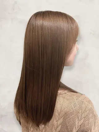ロング カラー グレージュ×レイヤー 藤生 和宏のヘアスタイル