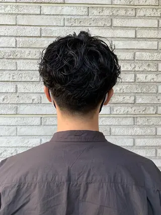 パーマ メンズ メンズ特化フェード パーマ小林裕史のヘアスタイル