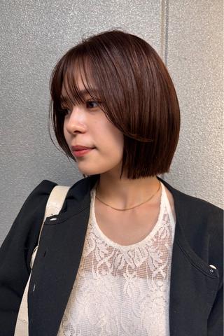 ショート ウシロダ メグミ ／ボブ／透明感カラーのヘアスタイル