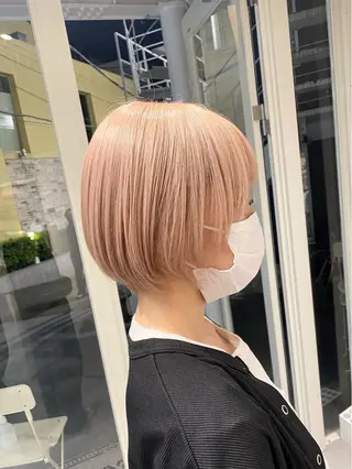 ショート カラー ハイトーン×似合わせ 🌱中川慎之介のヘアスタイル