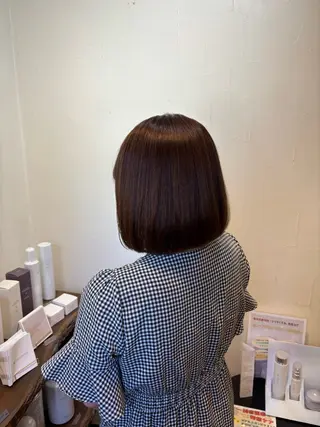 ミディアム 縮毛矯正特化/ 小顔カット/森彪真のヘアスタイル