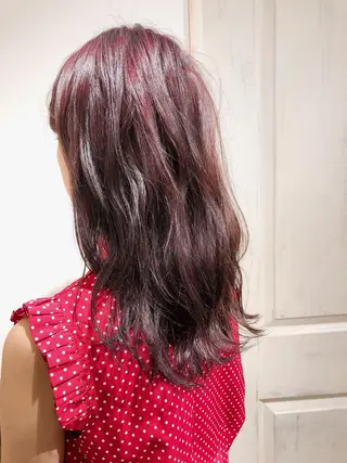 セミロング カラー ヘアアレンジ レイヤー×艶髪特化 マネージャー安藤光司のヘアスタイル