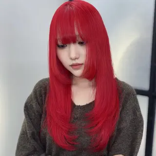 ロング カラー Ren. 🦋デザインカラーのヘアスタイル