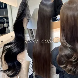 ロング 🫧似合わせ×透明感 ケアカラー清野🫧のヘアスタイル