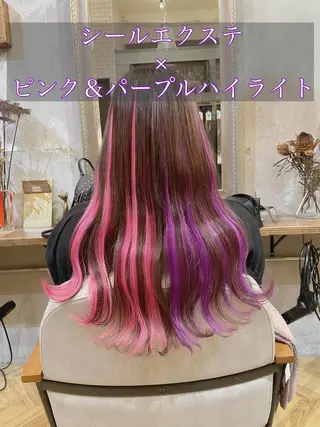 ロング カラー エクステ指名No.1 【店長】キッタのヘアスタイル