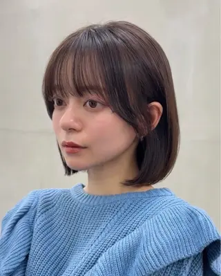 セミロング カラー 顔周り✂️透明感 レイヤー/みっきーのヘアスタイル