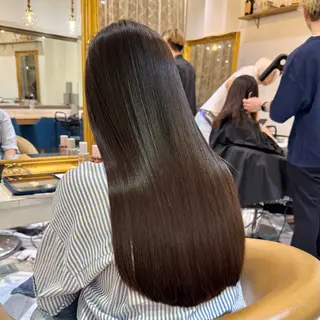 セミロング カラー ヘアアレンジ 髪質改善【縮毛矯正】 北千住 田邉 澪のヘアスタイル