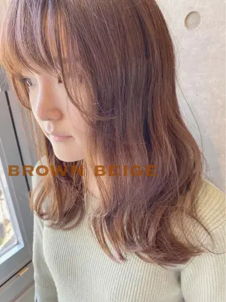 セミロング カラー パーマ ヘアアレンジ ✨ハイクオリティ✨ 山本香也のヘアスタイル