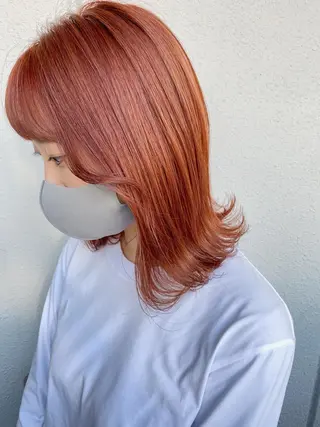 ミディアム カラー パーマ ヘアアレンジ 🫧umu.🫧韓国 /レイヤーカットのヘアスタイル