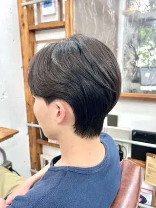 ショート メンズ 再現性毛流れパーマ メンズヘア木村陸弥のヘアスタイル