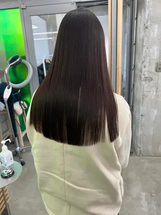 セミロング カラー パーマ ヘアアレンジ 【ヘアケア特化型】 newi天王寺のヘアスタイル