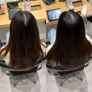 セミロング 髪質改善ヘアケア 艶髪特化/上田のヘアスタイル