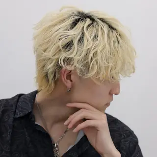 カラー メンズ 💀EDEN聖矢/ ブリーチ"骨格補正"のヘアスタイル