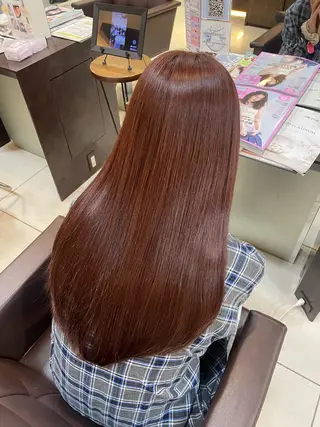 セミロング カラー 🤎韓国ヘア ベージュ まゆか🤎のヘアスタイル
