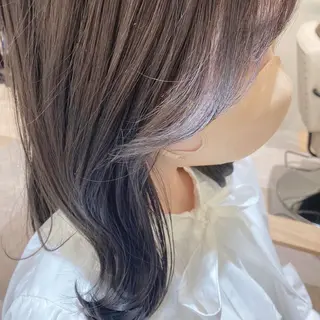 セミロング 横浜似合わせ顔まわり カット／長谷川のヘアスタイル