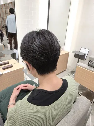 ショート ✂髪質改善ストレート NO.1 深澤 颯斗のヘアスタイル