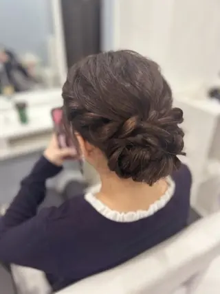 ロング ヘアアレンジ 岡本 葵朱花のヘアスタイル