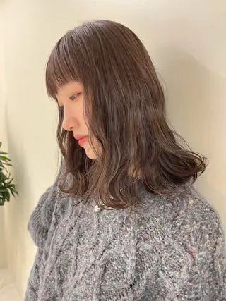 セミロング kunimi harukaのヘアスタイル