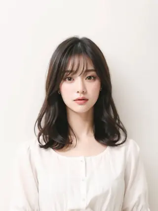 ミディアム カラー AnFye forprcoのヘアスタイル