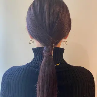 ロング カラー パーマ ヘアアレンジ ウルフカット モデル募集中!ミカのヘアスタイル