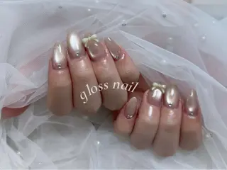 ネイル テンニン💞 gloss nailのネイルデザイン