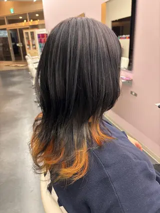 ロング ［ステレオ知立］岡田 ウルフ✂️のヘアスタイル