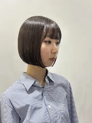 ショート ボブ人気No,1✨ TAME副店長のヘアスタイル